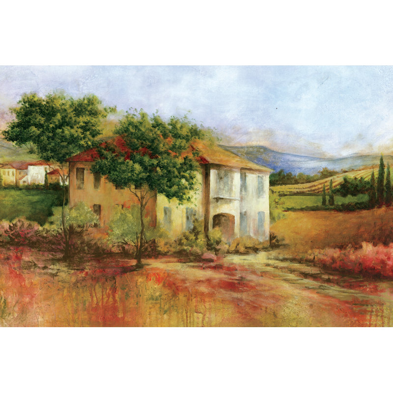 Tuscan Home - Wrapped Canvas Painting, 20cm H x 30cm W x 3.8cm D