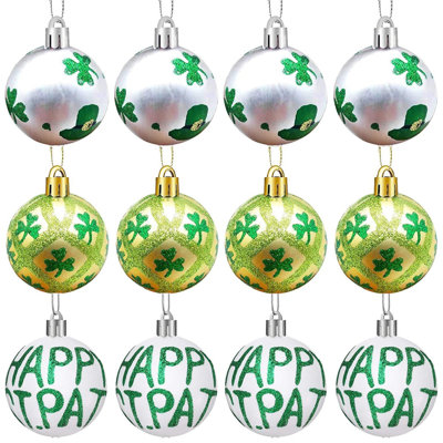 Four-leaf  Hat St. Patrick's Day Hanging Decoration Green  Plastic Decoration With Hanging Rope