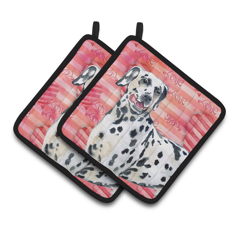 Cuisinier poignée love dalmatien caroline de la trésors