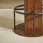 31.5" Round Bar Height Dining Set With Built-in Wine Rack (set Of 3)-85292714