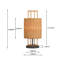 Lampe de table 1 lumière Rattan Lantern