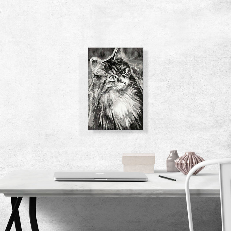 «Siberian Cat Breed», reproduction d'impression sur toile tendue, H 18 po x l 12 po x 1,5 po