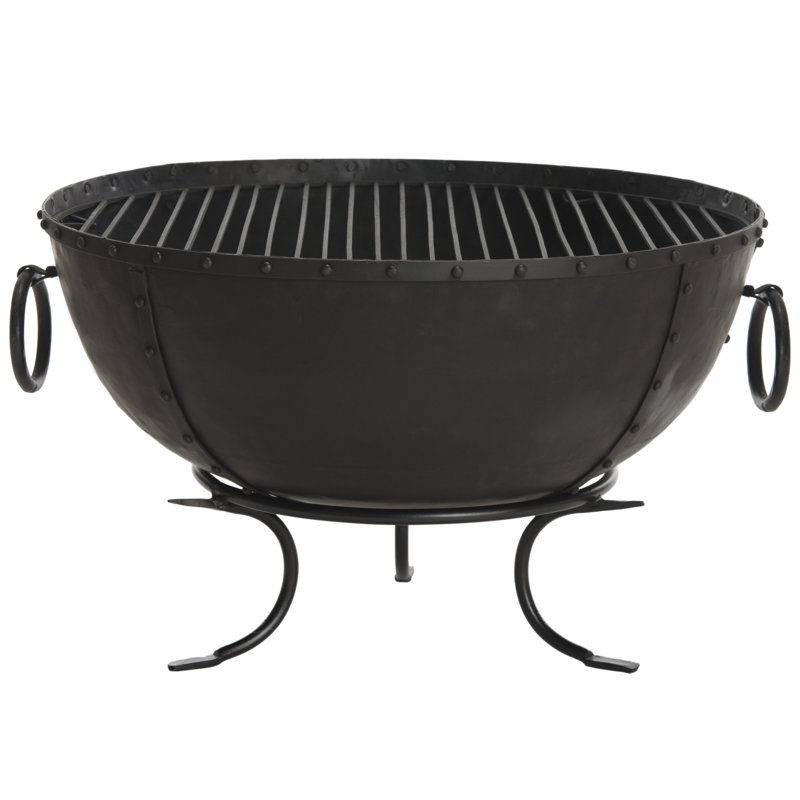 Caesars Round Cast Iron Wood Burning Smokeless Fire Pit