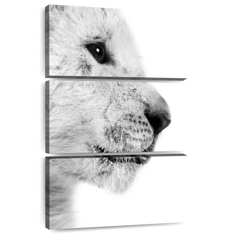 Brampt Lion Cub Profile, 38" H x 24" W