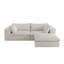 Canapé en velours côtelé de 39,8 po à 3 couches avec conception double couche, coussins amovibles, siège rembourré de plumes, compression haute densité, support complet en éponge pour diverses pièces, coussin de luxe, support principal-121106367-121106370