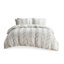Ensemble de housse de couette en jacquard de coton 3 pièces très grand / très grand californien-117517579-117517580