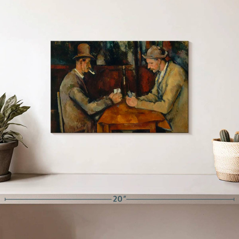 Senne The Card Players 1890, 8" H x 12" W