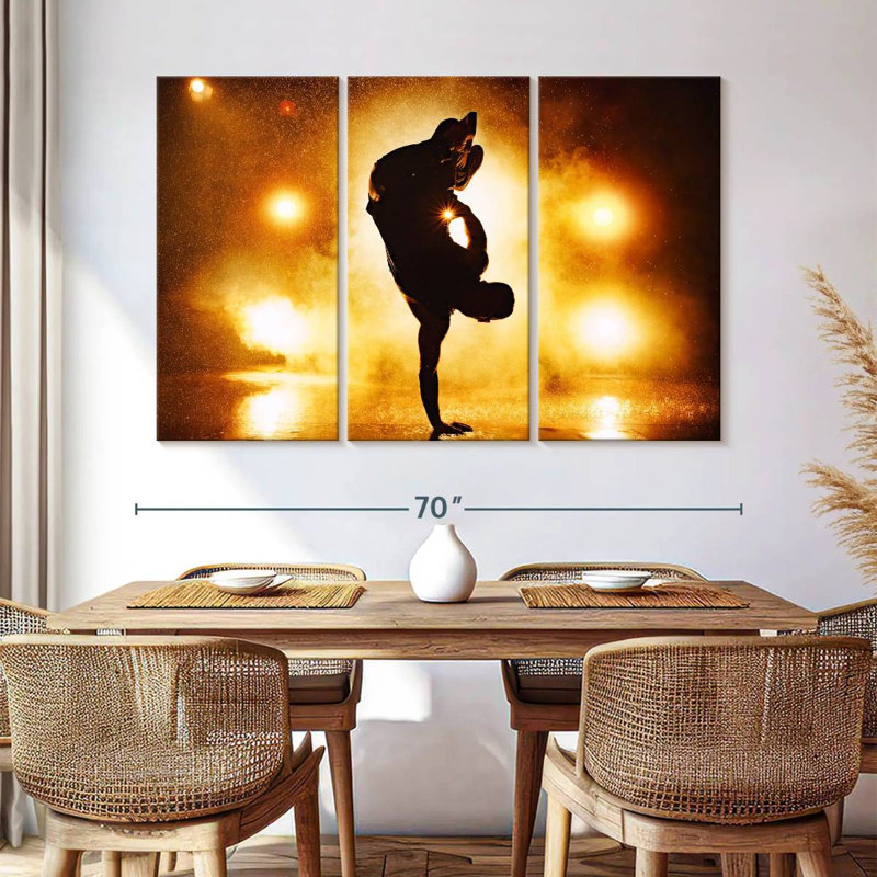 Breakdancer Silhouette, 42" H x 65" W