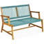 Banc de jardin en bois massif pour 2 personnes Meridan-187232230