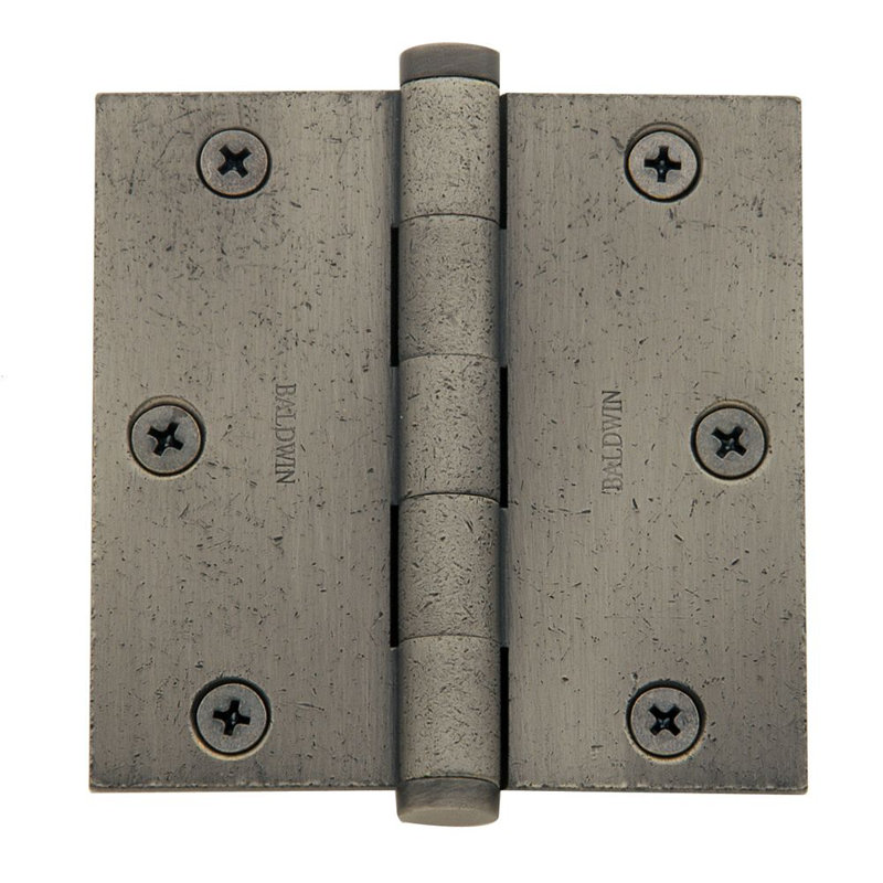 3.5" H x 3.5" W Butt Bearing Single Door Hinge, Venetian Bronze, Yes