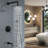 10" Wall Mounted Shower System With Pressure Balanced Valve, Tub Spout And Handheld Spray