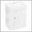 Meuble-lavabo de 20 po avec lavabo en céramique, porte à motif de losanges, poignée dorée et tablettes latérales - petite armoire moderne-991574655