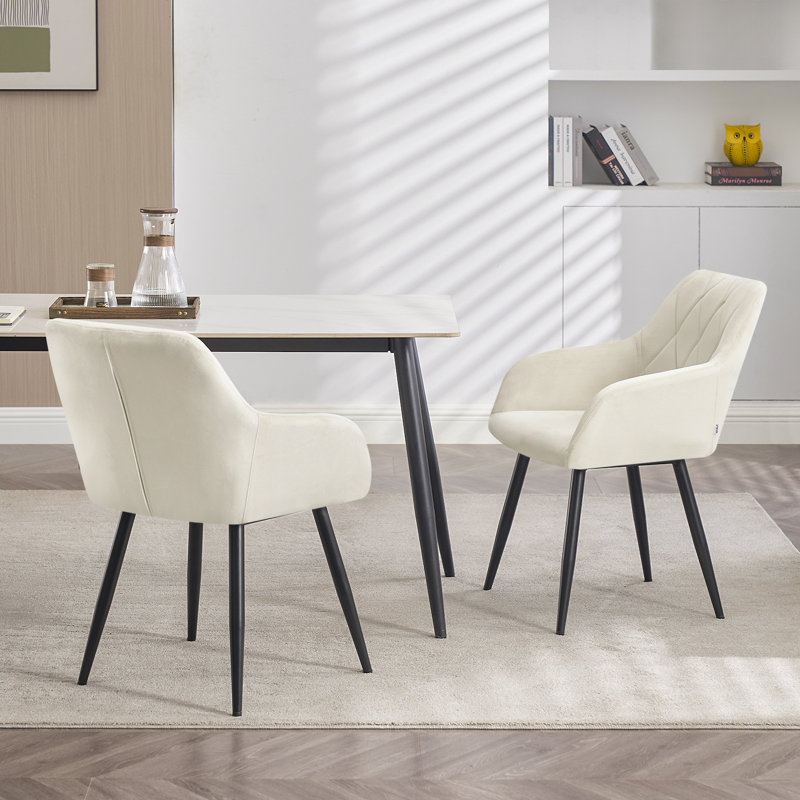Alvion Upholstered Dining Chair, White