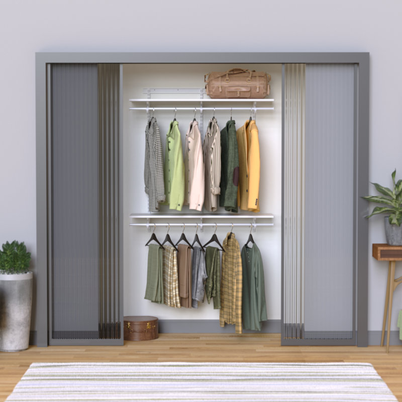 Shelftrack 4' Wood Shelf Closet Organizer Kit