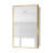 Metal Framed White Cabinet