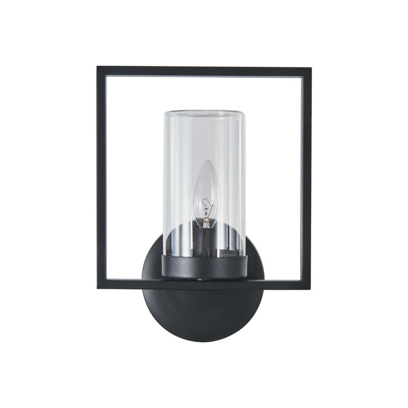 Dimarco Aluminum Wall Light, 12.5" H x 9" W x 5.5" D, Textured Black
