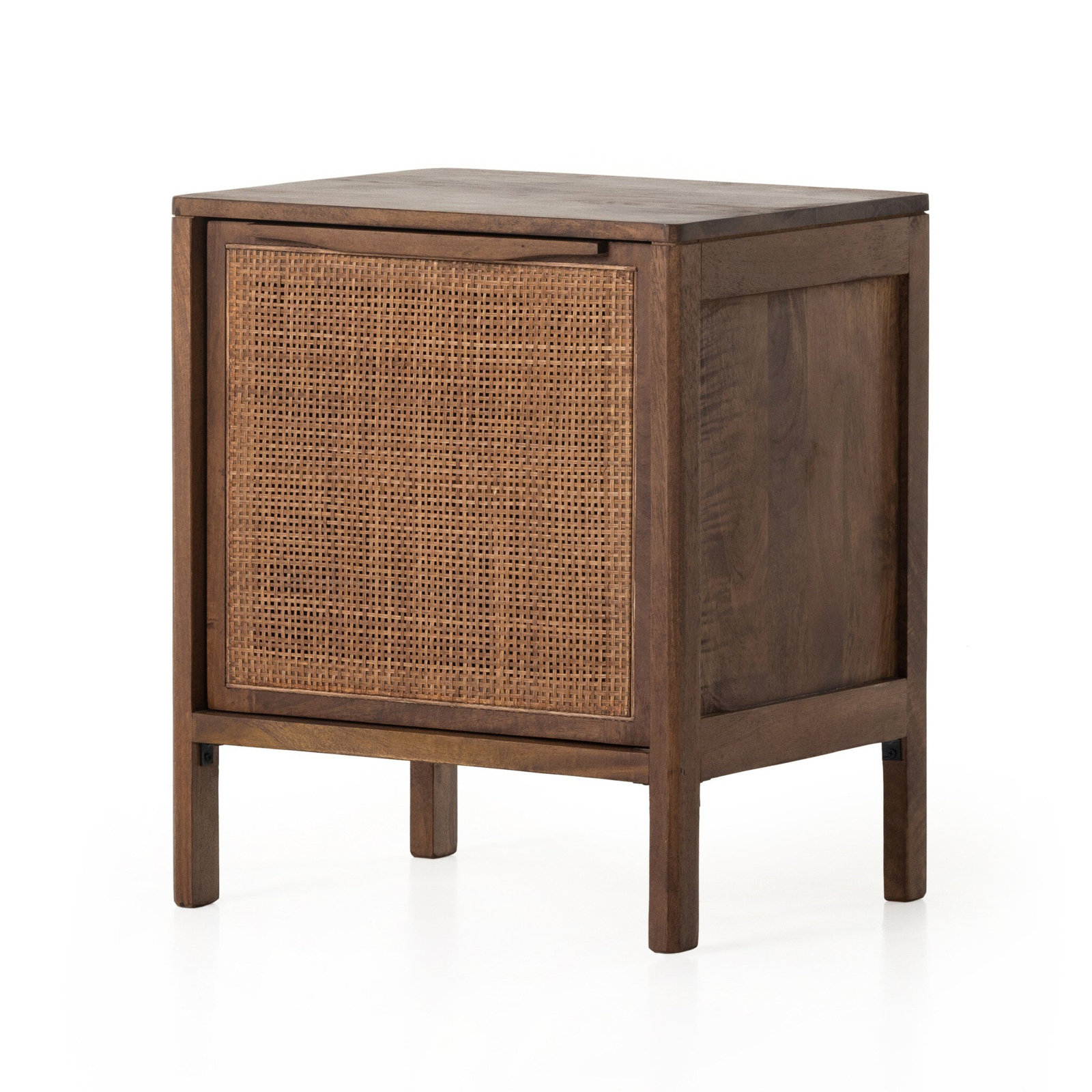 Nellie Cane Nightstand, Right, Brown