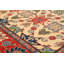Tapis d’une surface en laine ivoire/rouge 8 pi x 9 pi 11 po à la main noué la 2010 Pastorella
