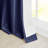 Twist Tab Lined Window Curtain Panel Navy 50X108"