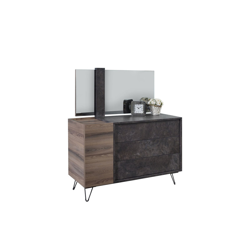 115cm W 3 - Drawer Chest of Drawers