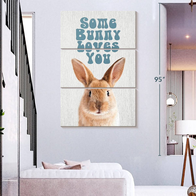 Brampt Some Bunny Loves You, 74" H x 48" W