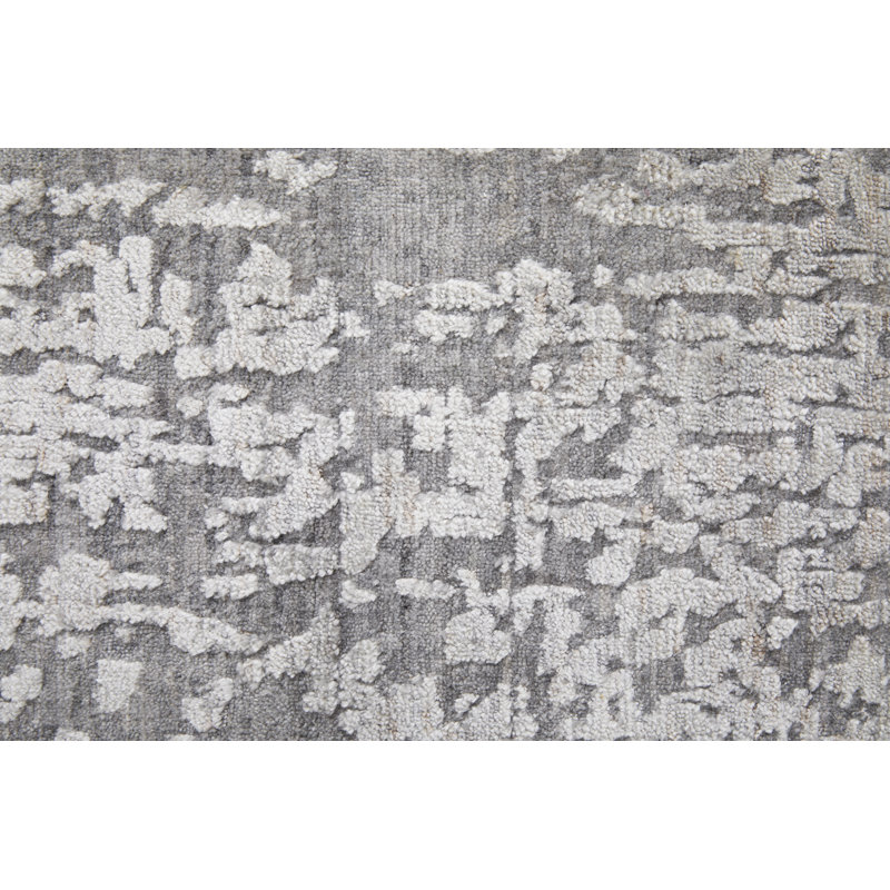 Eastfield Abstract Area Rug in Gray, Rectangle 4' x 6'