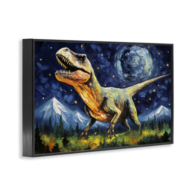 «Dinosaur In Field with Mountains», estampe numérique, design by Creative Studio