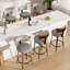 Tabouret de bar pivotant chic en cuir pour un confort et un style ultimes-212838765-212838770