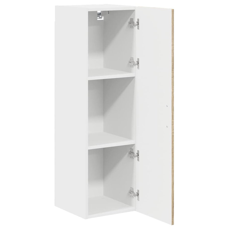 Vidaxl Kitchen Wall Cabinet With Shelf Sonoma Oak 50 X 31 X 100 Cm, 100cm H x 30cm W x 31cm D, Sonoma Oak