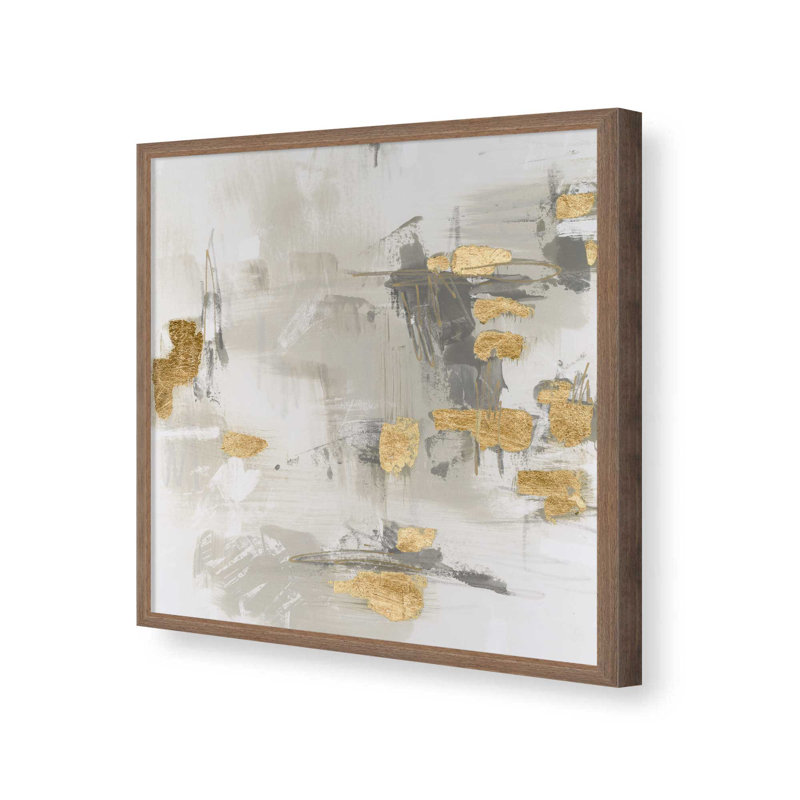 «Taupe Shimmer II» par June Erica Vess, reproduction d'art, H 20 po x l 20 po, Brown