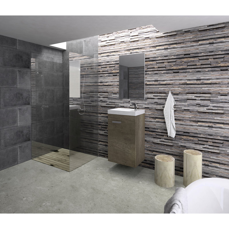 Anner 4000mm Bathroom Vanity with Integrated Ceramic Basin, Grey Ash