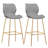 Hulda Ergonomic Bar Stools with Padded Seats and Stylish Gold Legs-591632536-610114518