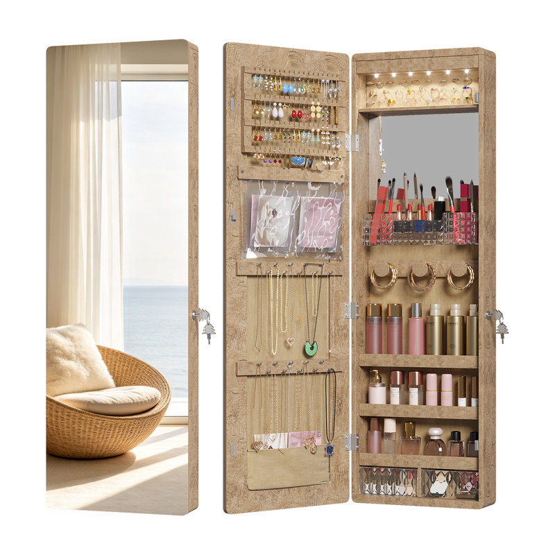 Jewelry Armoire, Oak