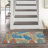 Leonhardt Floral Green/Blue/Yellow/Orange Indoor/Outdoor Area Rug-998811719