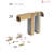 Modern Double Pocket Doors Planum 0020 Grey Oak Kit Trims Rail Hardware Solid Wood Interior Bedroom Sliding Closet Sturdy Door 48" x 84" (2* 24x84)-53143543