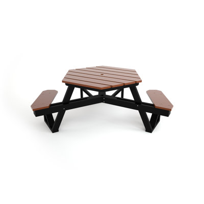 Fansler Hex Plastic Picnic Table