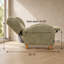 Chaise nordique, chaise multifonctionnelle en tissu chenille, canapé décoratif, dossier incurvé, salle d'étude de salon, vert olive-1914342959