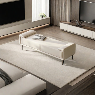 Banc rembourré en microfibre Ingerid