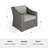 Martha Stewart Bedford 4Pc Outdoor Rattan Wicker Patio Conversation Set With All-Weather Cushions-109713824-109713823