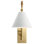 Applique murale 20 lumières 1 lumière avec abat-jour blanc doré champagne et érable naturel