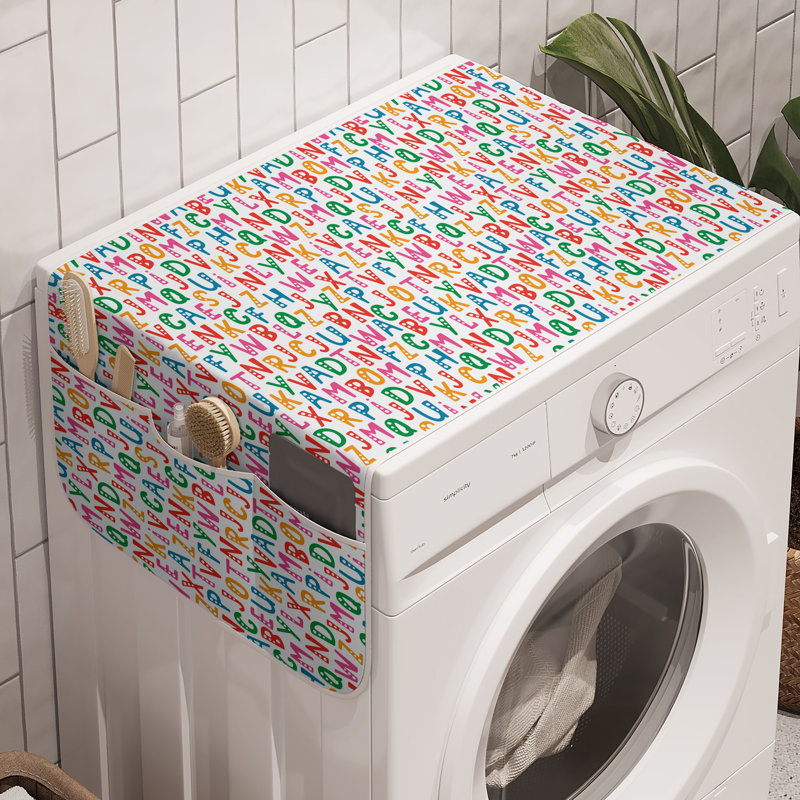 Machine à laver East Urban Home Alphabet, paquet de 2, 47 po x 18,5 po