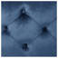 Repose-pieds rond en velours bleu foncé
