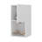 White Wall-Mounted Bathroom Cabinet With Hidden Storage