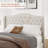 Mieya Velvet Upholstered Platform Bed Frame with Button Tufted Wingback Headboard and Footboard-90342261-90342260