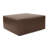 Balf 36" Faux Leather Square Pouf Ottoman-1802597360