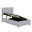 Lit plateforme tapissier avec système de rangement hydraulique-1818286096