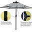 Parasol de marché inclinable 90 po Keiwarren-227791539
