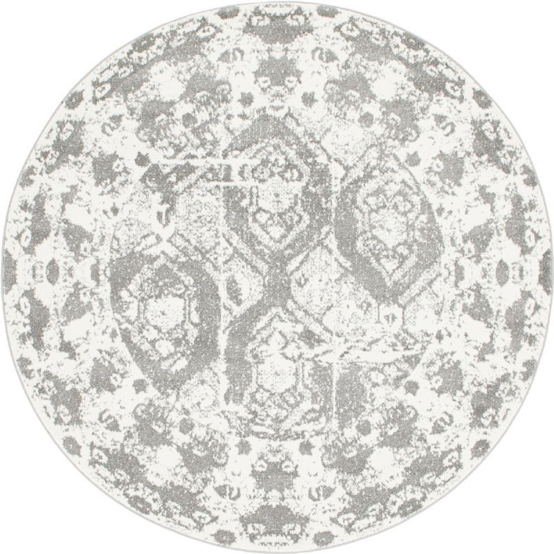 Walmoor Ikat Indoor Rug, Round 8'