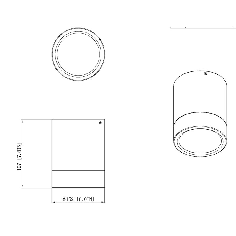 Jaylanis Acrylic LED Flush Mount, Matte Black/Brushed Nickel