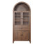 Grande armoire de rangement à tablettes multiples avec arche rétro-1497103076